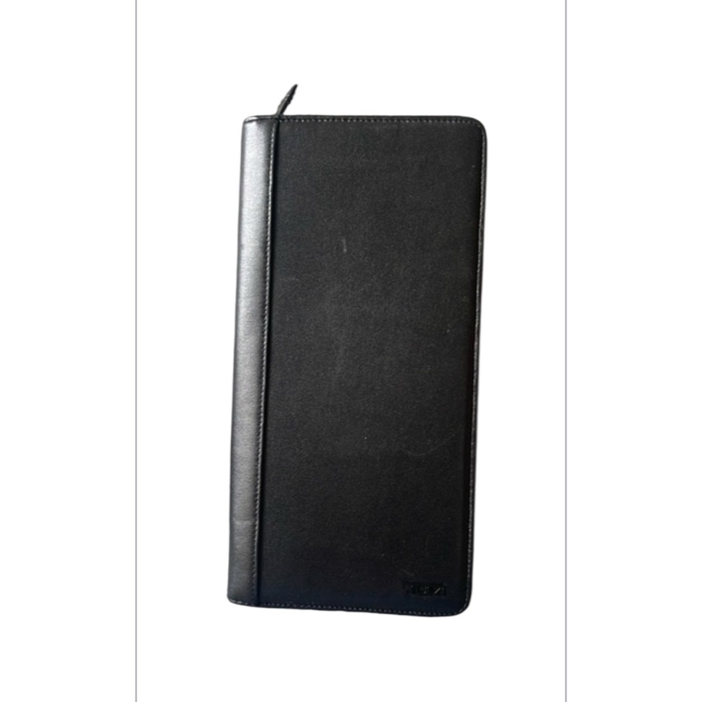 TUMI leather travel wallet